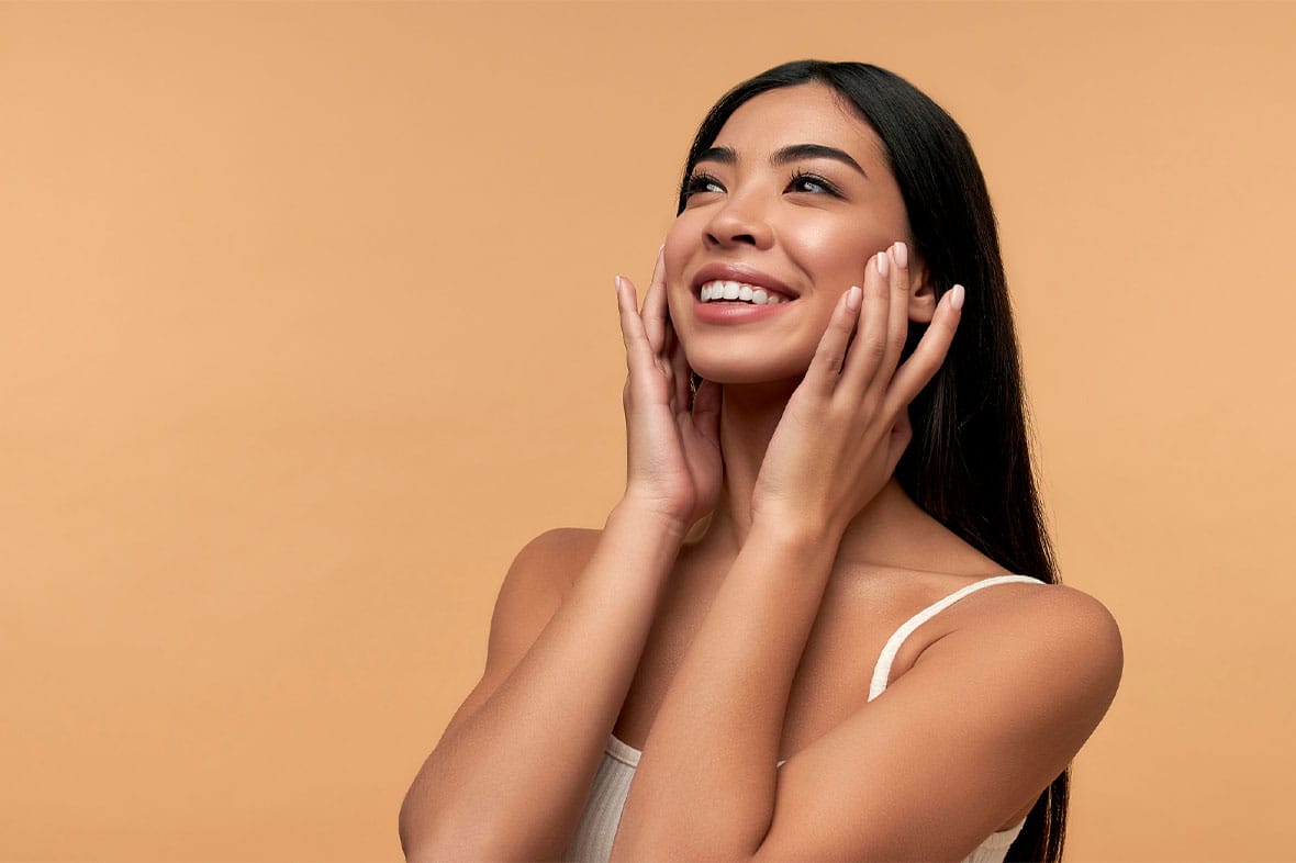 woman in NYC after her anti-aging facial treatment