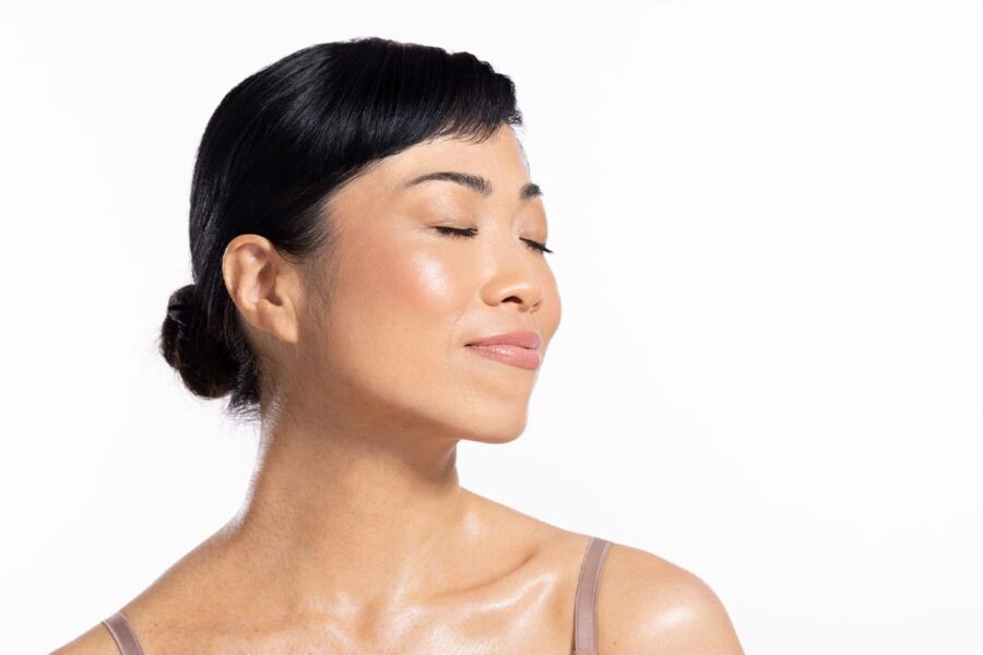 woman feeling good after her facelift in NYC