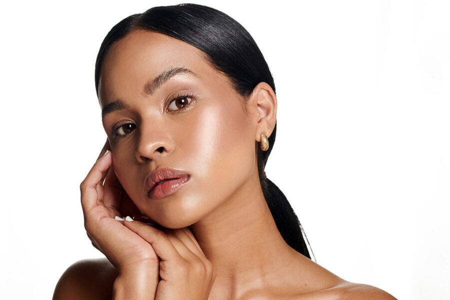 woman after her revision facelift in New York City